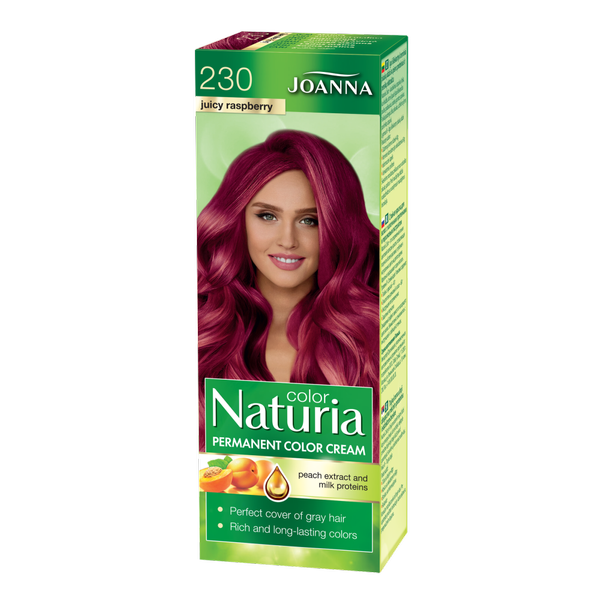 Joanna Naturia Permanent Hair Color Care Gloss Dye No. 230 Juicy Raspberry 100ml