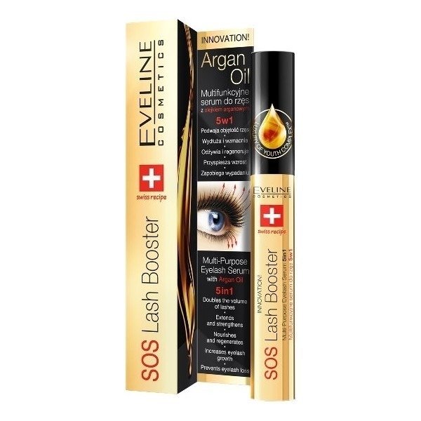 Eveline SOS Eyelash Restorative Conditioner 5in1 with Argan Oil Eyelash Growth 10ml