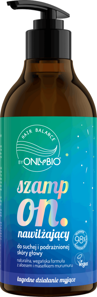 OnlyBio Hair Balance Szampon Nawilżający do Suchej i Podrażnionej Skóry Głowy 400ml