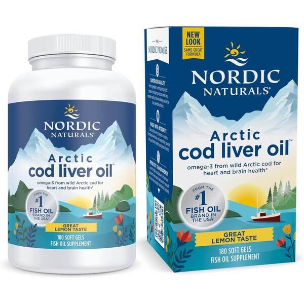 Arctic Cod Liver Oil, 750mg Lemon (EAN 768990891304) - 180 softgels