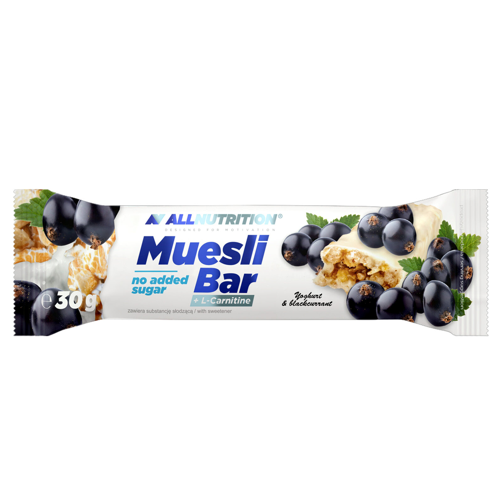 Allnutrition Muesli Bar + L-Carnitine Yoghurt and Blackcurrant 30gx32 