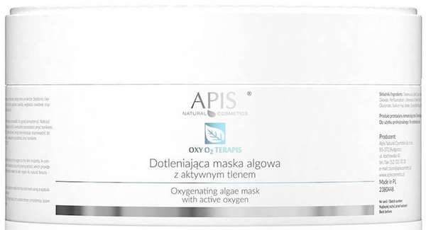 Apis Professional Oxy O2 Therapies Dotleniająca Maska Algowa z Aktywnym Tlenem dla Skóry Pozbawionej Blasku 100g