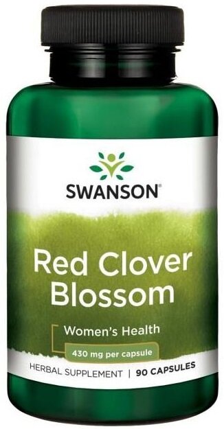 Swanson Red Clover Blossom 430mg Czerwona Koniczyna 90 Kapsułek