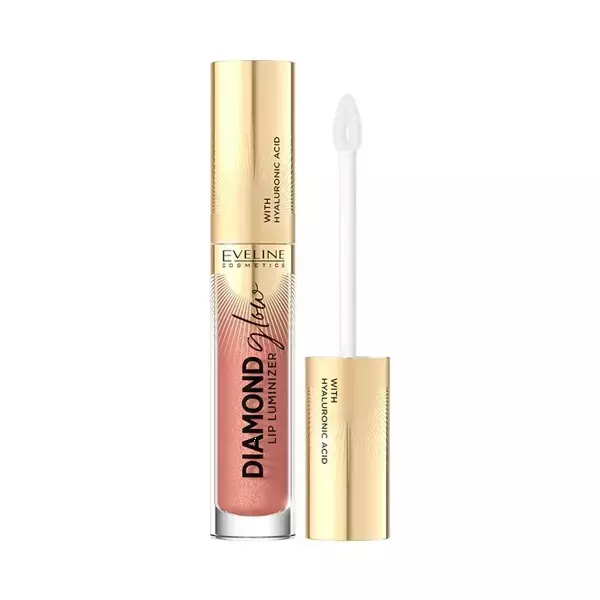 Eveline Diamond Glow Luminizer Błyszczyk do Ust z Kwasem Hialuronowym Nr 06 Choco Bons 4,5ml