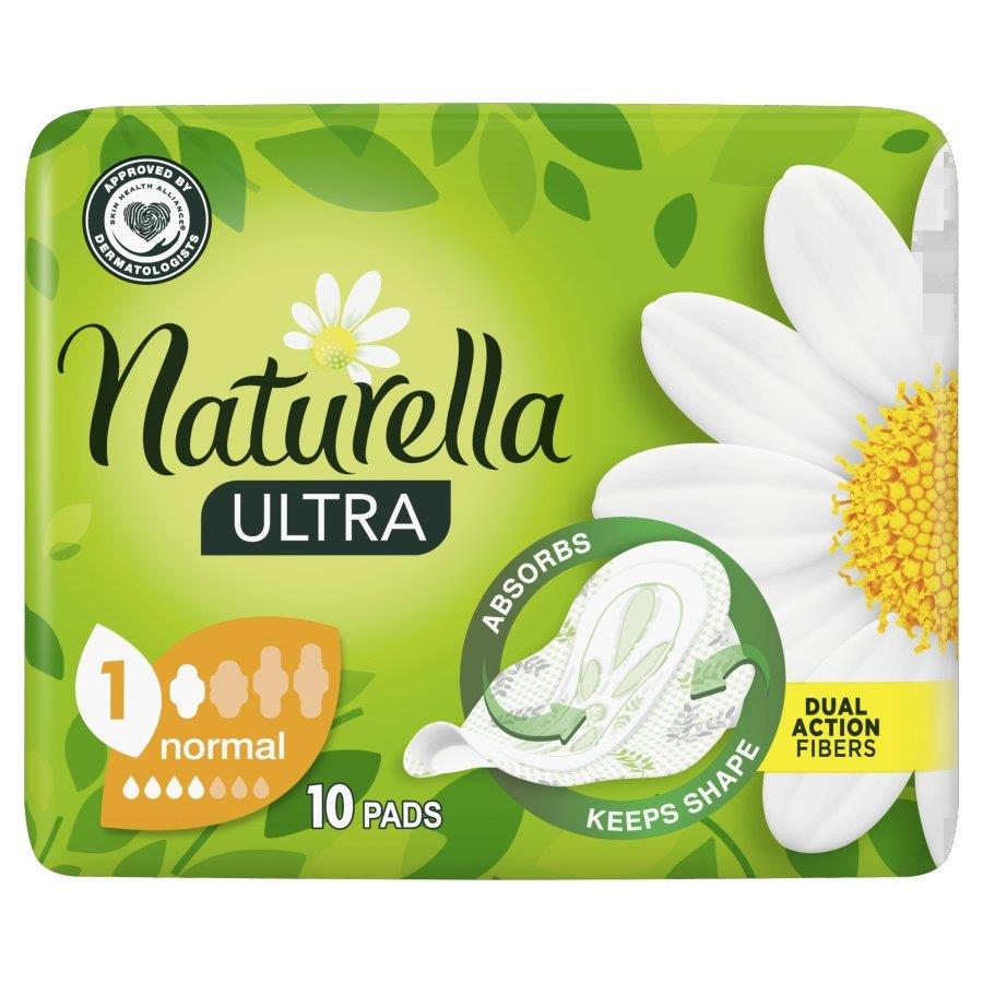 Naturella Ultra Normal Camomile Podpaski ze Skrzydełkami 10 Sztuk