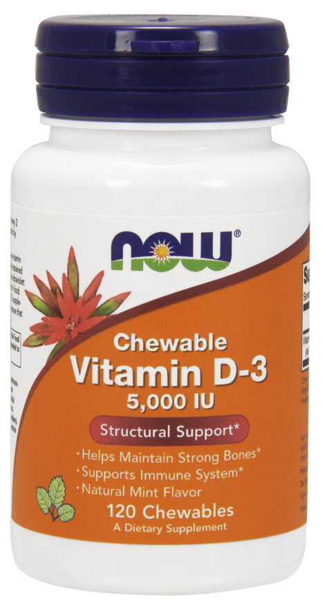 Vitamin D-3, 5000 IU (Chewable) - 120 chewables