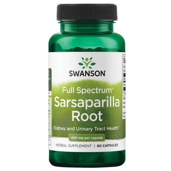 Swanson Full Spectrum Sarsaparilla Root 450mg 60 Capsules