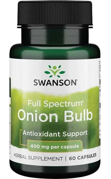 Swanson Full Spectrum Onion Bulb 400mg 60 Capsules