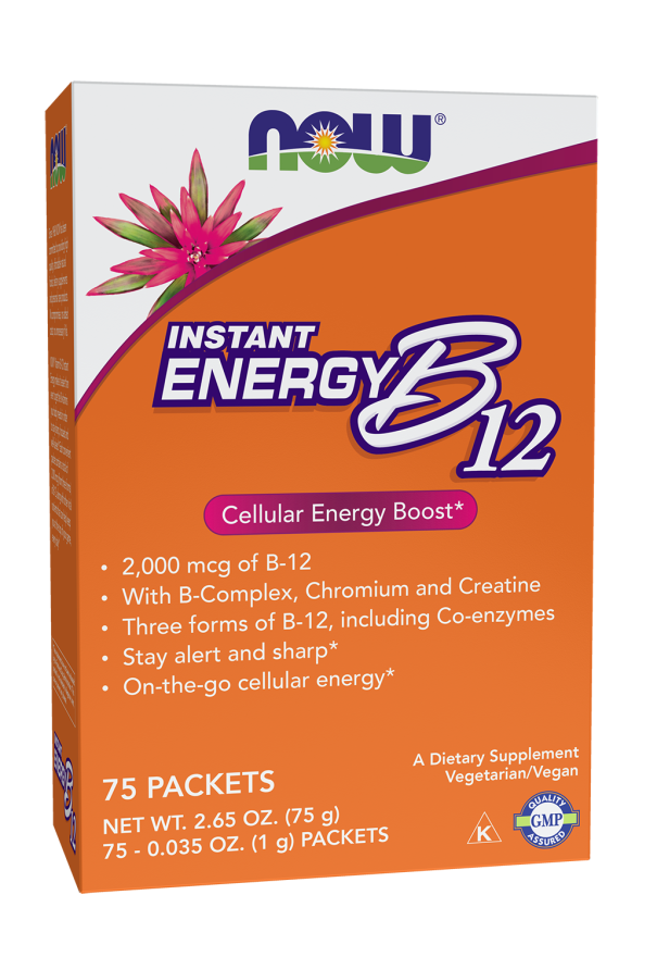 Now Foods Vitamin B-12 Instant Energy 75 Packets