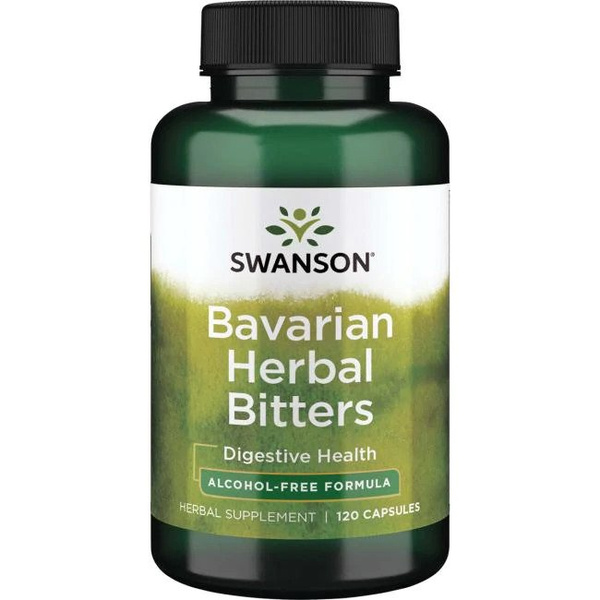 Swanson Bavarian Herbal Bitters Bavarian Herbs Support Digestive System 120 Capsules