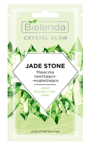 Bielenda Crystal Glow Jade Stone Nawilżająca Wygładzajaca Maseczka 8g
