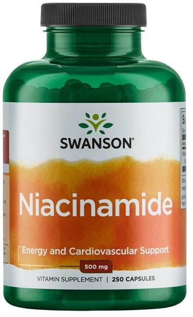 Swanson Niacinamide 500mg 250 Kapsułek