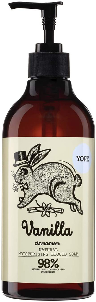 Yope Nawilżające Mydło w Płynie Wanilia i Cynamon Naturalny Produkt 500ml