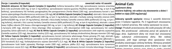 Animal Cuts Packs 42 Packs