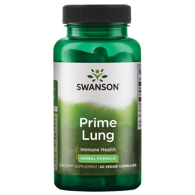 Swanson Prime Lung Supports Respiratory System 60 Capsules