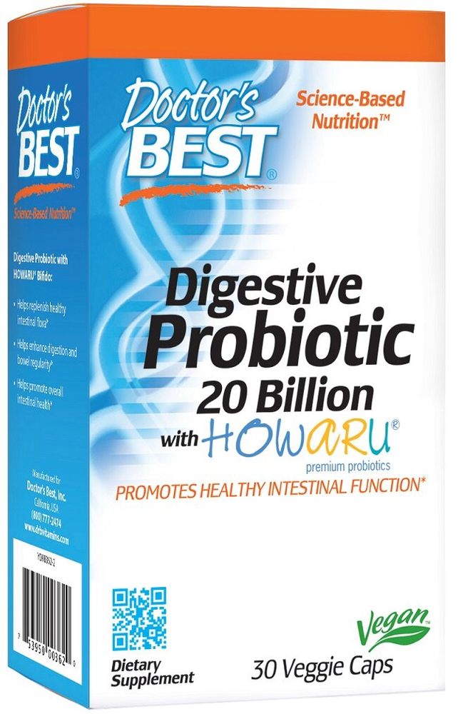 Digestive Probiotic, 20 Billion CFU - 30 vcaps