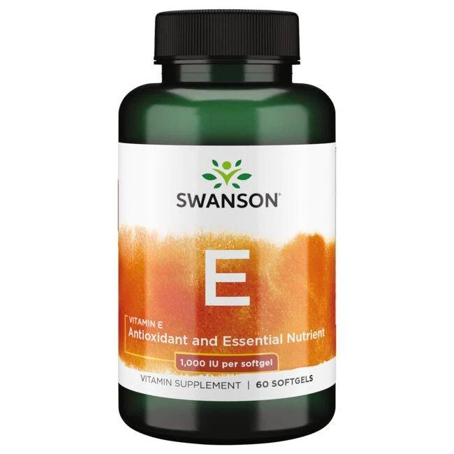 Swanson Vitamin E 1000 IU 60 Kapsułek