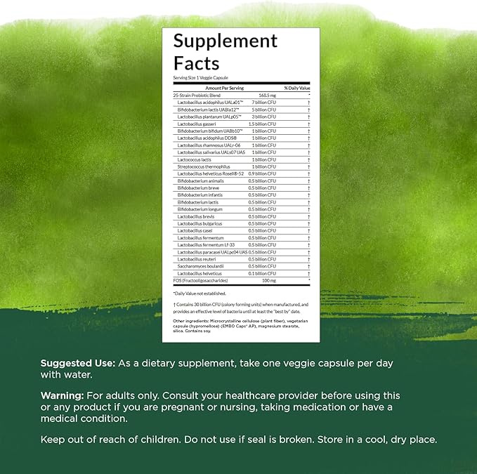 Swanson Epic Pro 25-Strain Probiotic 30 Capsules