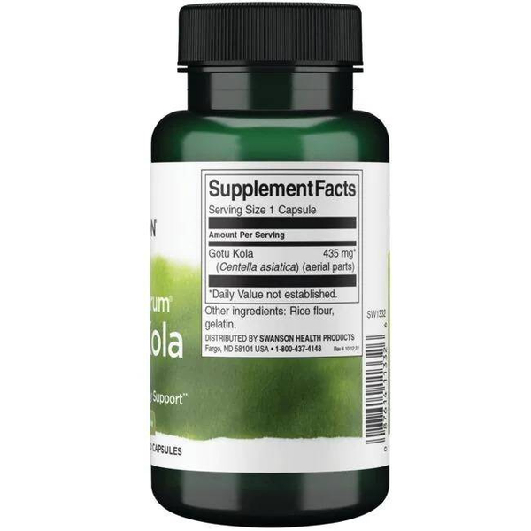 Swanson Full Spectrum Gotu Kola 435mg 60 Capsules
