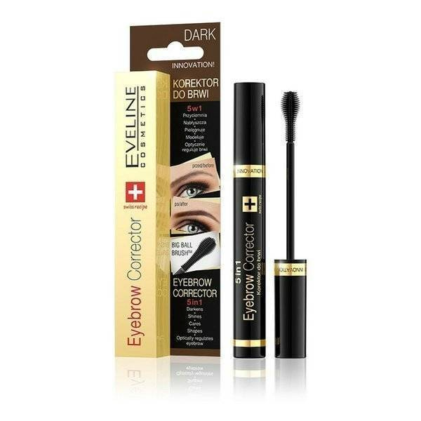 Eveline EyeBrow Corrector 5in1 Dark Brown 9ml
