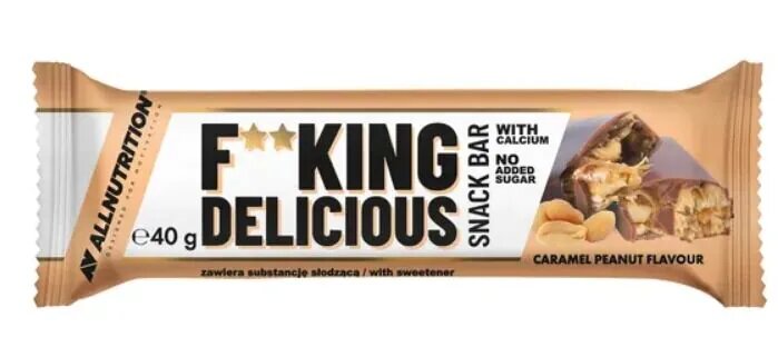 Allnutrition Fitking Delicious Snack Bar Peanut Caramel 24x40g