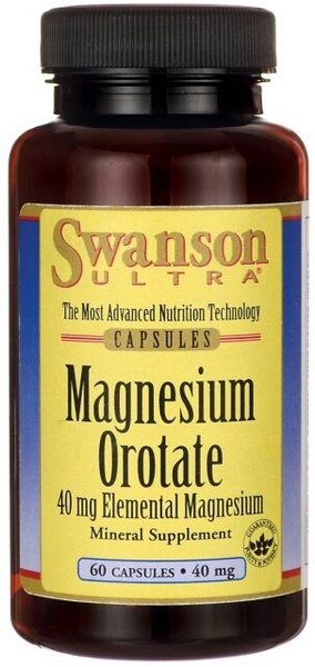 Swanson Magnesium Orotate 40mg 60 Capsules