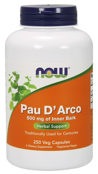 Now Foods Pau D'Arco 500mg 250 Kapsułek