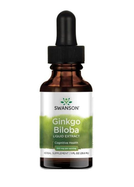 Swanson Ginkgo Biloba Liquid Extract 250mg 29ml