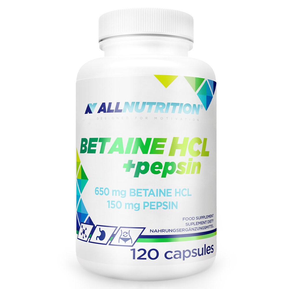 Allnutrition Betaine HCl + Pepsin 120 Capsules