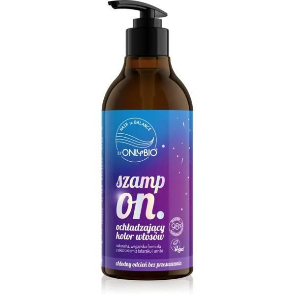 OnlyBio Hair in Balance Szampon Ochładzający Kolor Włosów Vegan 400ml