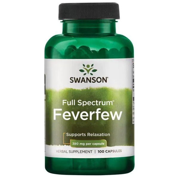 Swanson Full Spectrum Feverfew 380mg 100 Capsules