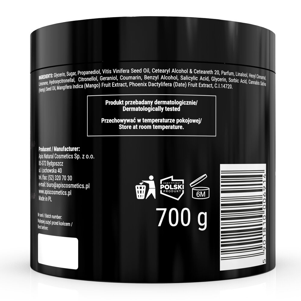 Apis Rose Madame Oczyszczający Peeling do Ciała Dłoni i Stóp 700g