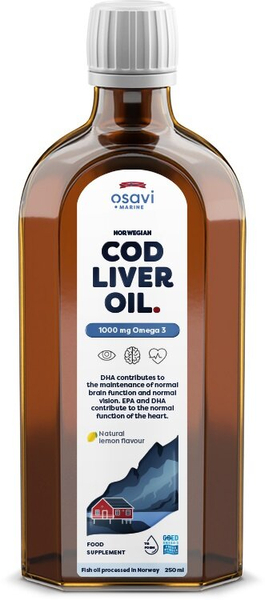 Osavi Tran Norweski 1000mg Omega 3 Cytrynowy 250ml