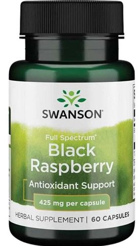 Swanson Full Spectrum Black Raspberry 425mg Wspomaga Kondycję Organizmu 60 Kapsułek