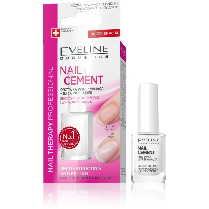 Eveline Odżywka Wypełniająca Baza Pod Lakier Nail Cement 12ml