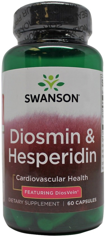 Swanson Diosmin & Hesperidin Wspomaga Układ Krążenia 60 Kapsułek