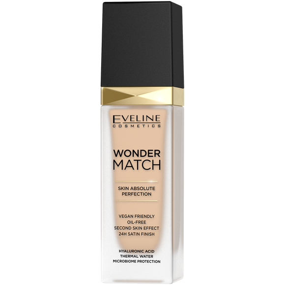 Eveline Wonder Match Luxurious Foundation Adapting to Skin Tone No.16 Light Beige 30ml