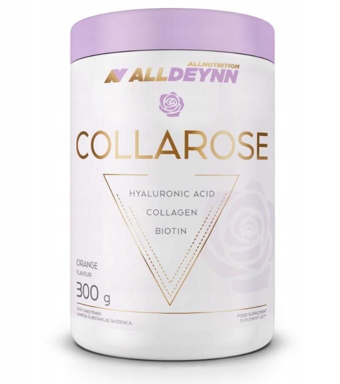 AllDeynn Collarose Collagen Hyaluronic Acid and Biotin for Healthy Skin with Orange Flavor 300g