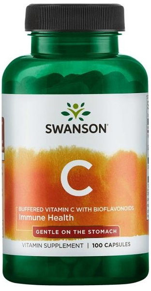 Swanson Buffered Vitamin C with Bioflavonoids 100 Capsules