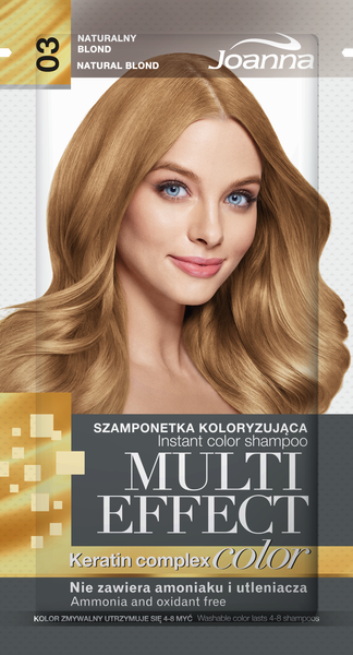 Joanna Multi Effect Szamponetka Koloryzująca 03 Naturalny Blond 35g