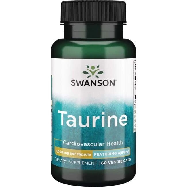 Swanson Taurine 1000mg 60 Capsules