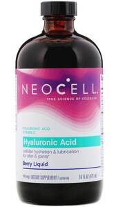 Hyaluronic Acid Liquid, Blueberry - 473 ml.