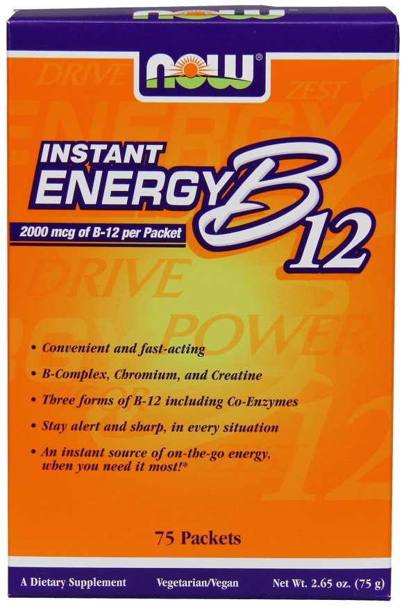 Now Foods Vitamin B-12 Instant Energy 75 Packets
