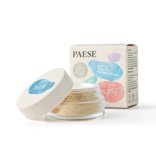 Paese Minerals Mattifying Mineral Foundation for Oily and Combination Skin No. 104W Honey 7g