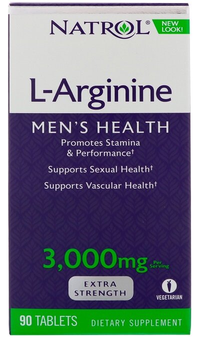 L-Arginine, 3000mg - 90 tabs