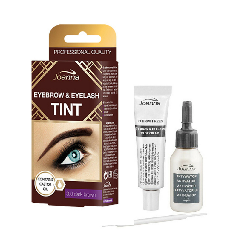  Joanna Tint Eyebrow & Eyelashes Henna do Brwi i Rzęs Nr 3.0 Ciemny Brąz 15ml