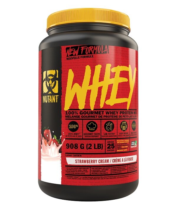 Mutant Whey, Strawberry Cream - 908g