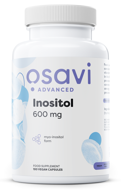 Osavi Inositol 600mg Wspiera Prawidłowy Poziom Energii w Organizmie 100 Kapsułek