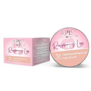 Apis Raspberry Lips Cukrowy Peeling do Ust z Masłem Shea i Olejem Migdałowym 10ml Best Before 31.05.25