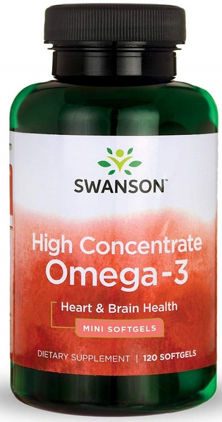 Swanson High Concentrate Omega-3 120 Softgels